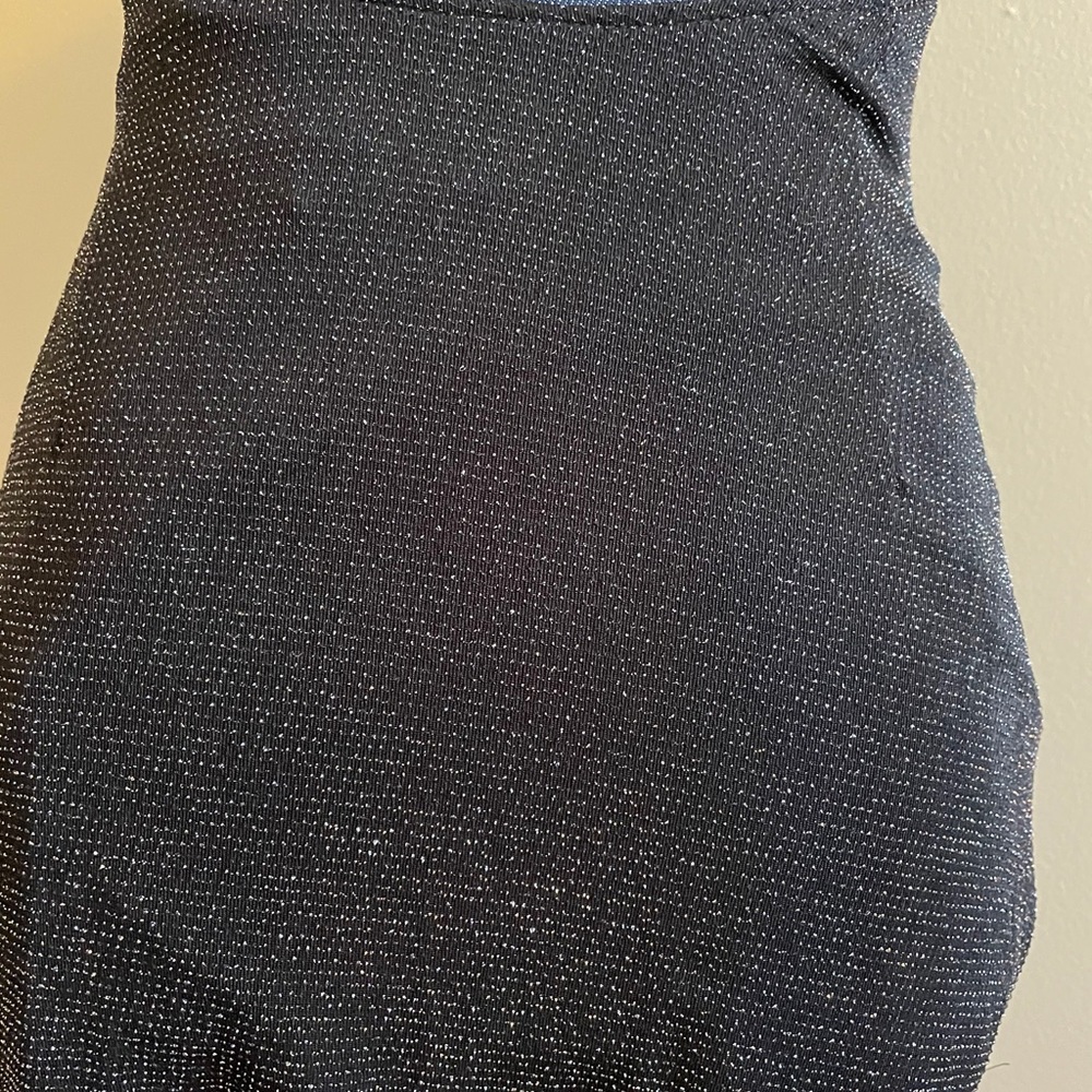 NWT Show Me Your MuMu Shimmery Black Dress - Picture 11 of 14